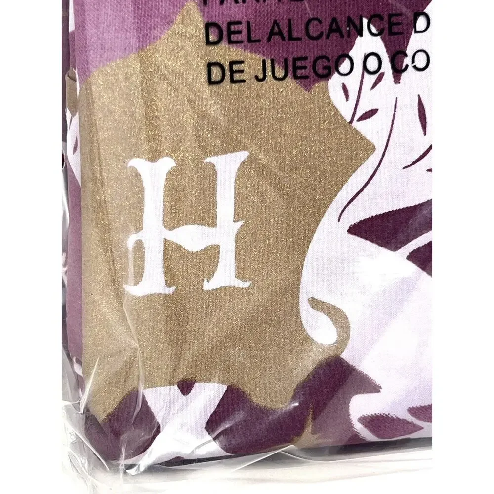 Pottery Barn Teen Harry Potter Patronus Damask KING Duvet Cover Burgundy Gold